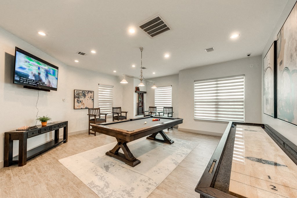 Bahia Cove Apartments Billiard Room with Indoor Shuffleboard