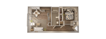 Skyline at Midtown A1 Floorplan