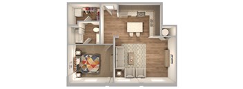 Lofts at Cathedral |Downtown Jacksonville FL | 1-1_707 Floor Plan
