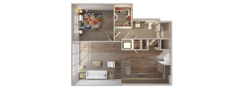 Skyline at Midtown A11-1 Floorplan
