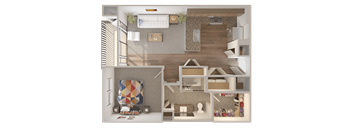 Skyline at Midtown A13 Floorplan