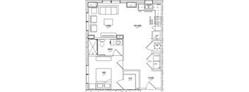 The Ambar |  1 Bed 1 Bath 752 sq. ft. | Miami, FL