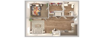 Lofts at Cathedral |Downtown Jacksonville FL | 1-1_802 Floor Plan