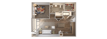 Skyline at Midtown A4-1 Floorplan