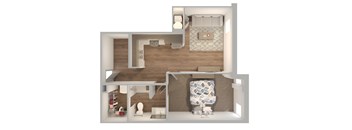 Lofts at Cathedral |Downtown Jacksonville FL | 1-1_810 Floor Plan