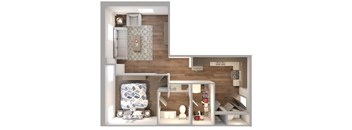 Lofts at Cathedral |Downtown Jacksonville FL | 1-1_755 Floor Plan