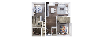 Lofts at Cathedral |Downtown Jacksonville FL | B-3_1013 Floor Plan