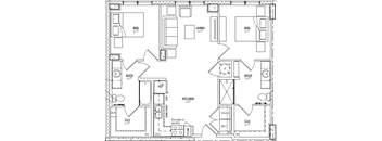The Ambar |  2 Bed 2 Bath 950 sq. ft. | Miami, FL