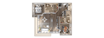 Skyline at Midtown B2 Floorplan
