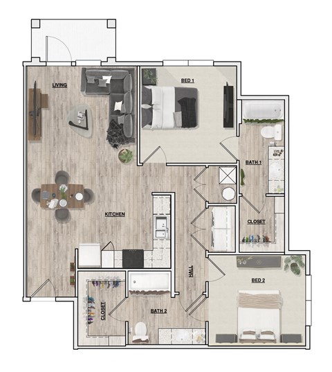 2 Bedroom | 2 Bathroom | Nathan Ridge