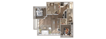 Skyline at Midtown B2a Floorplan