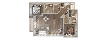 Skyline at Midtown B3 Floorplan
