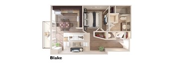 Blake - 1 Bedroom 1 Bath