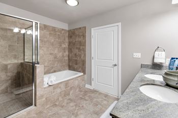 Allure Hermann Park | Spa inspired bathroom