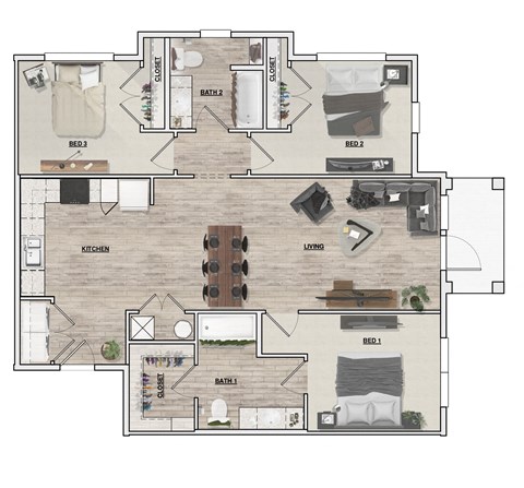 3 Bedroom | 2 Bath | Madison Palms