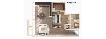 Botticelli - 1 Bedroom 1.5 Baths