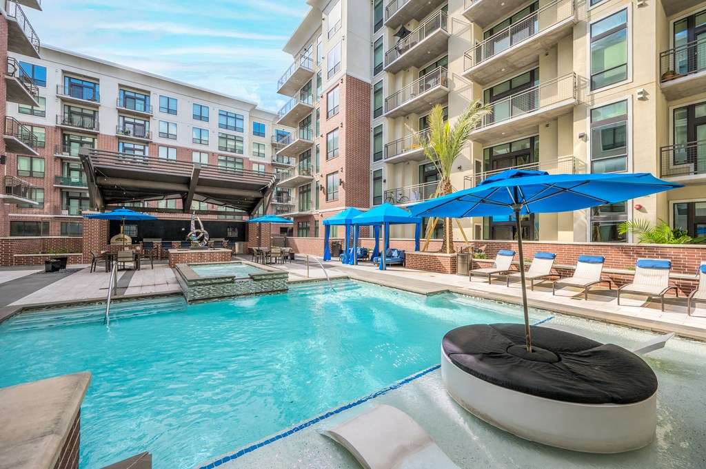 Spectacular Swimming Pool with Sunshelf and Lounge Areas
