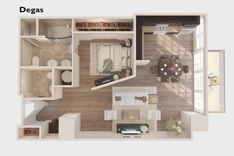 Degas - 1 Bedroom 1 Bath