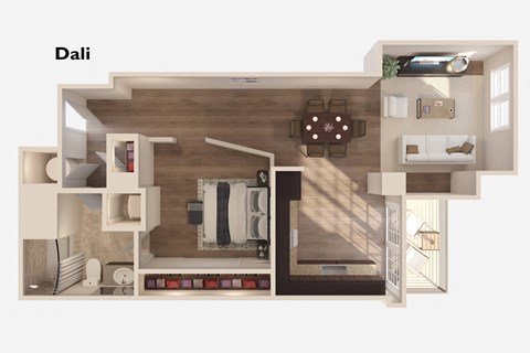 Dali - 1 Bedroom 1 Bath