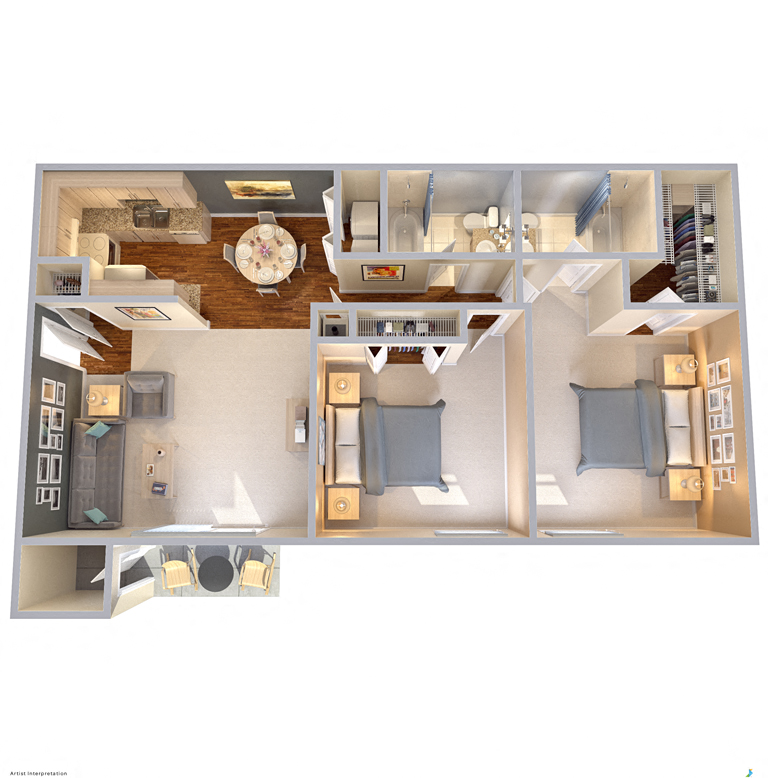 The Park at Wintergreen Apartments | DeSoto, TX | Floor Plans