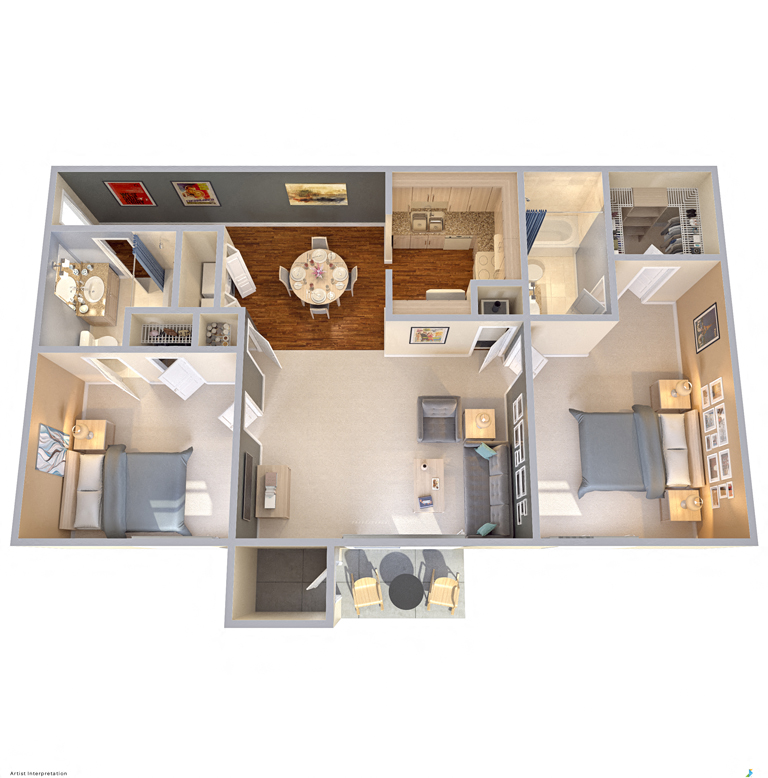 The Park at Wintergreen Apartments | DeSoto, TX | Floor Plans