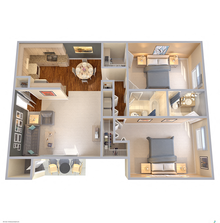 The Park at Wintergreen Apartments | DeSoto, TX| Floor Plans