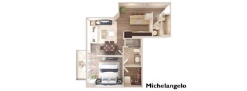 Michelangelo - 1 Bedroom 1.5 Bath