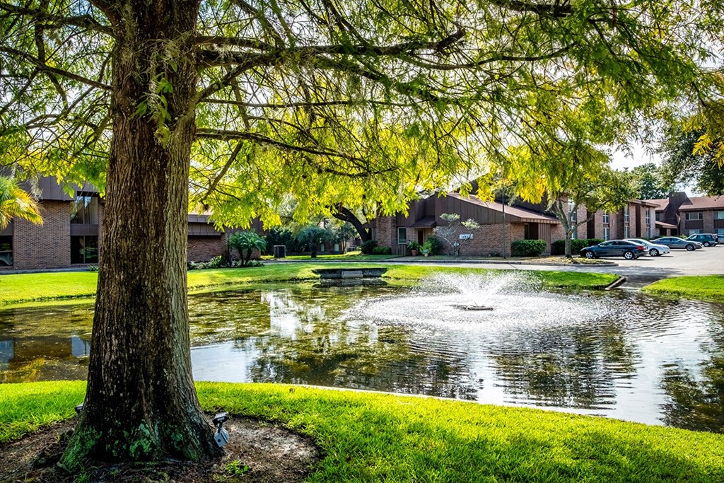 Woodlake Park Pond with Fountain