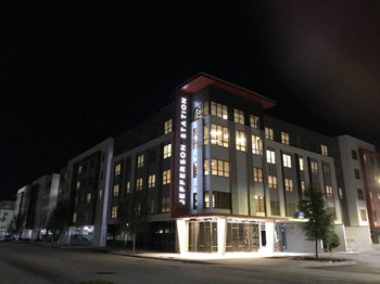 Lofts at Jefferson Station  | Jacksonville FL | Exterior at Night - Photo Gallery 15