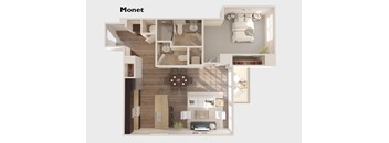 Monet - 1 Bedroom 1 Bath