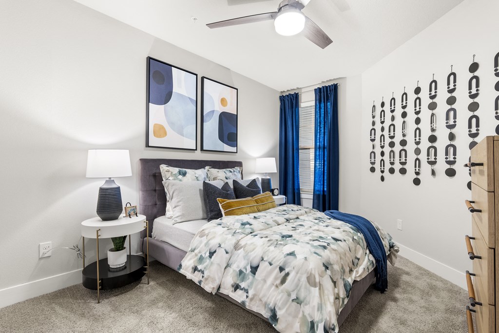 Longleaf at St. Johns Apartments | St. Johns, FL | Bedroom with Ceiling Fan