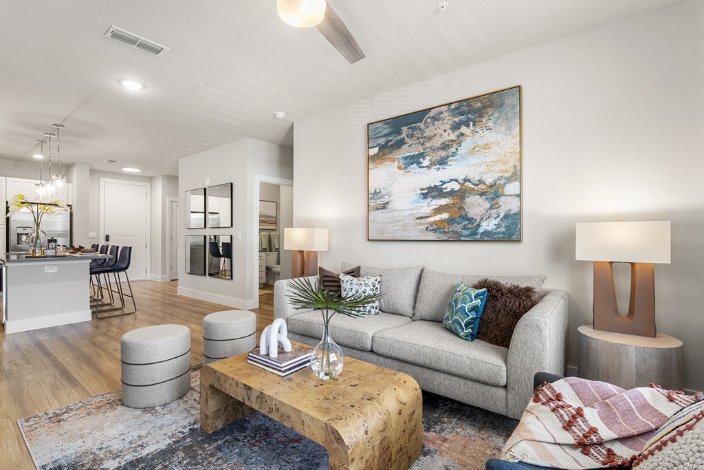 Longleaf at St. Johns Apartments | St. Johns, FL | Open Kitchen & Living Room