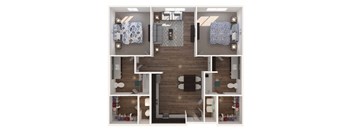 Lofts at Murray Hill 2 Bedroom Floor Plan