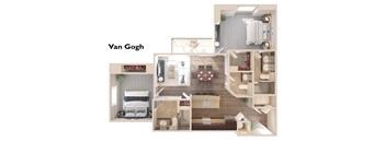 Van Gogh - 2 Bedrooms 2 Baths