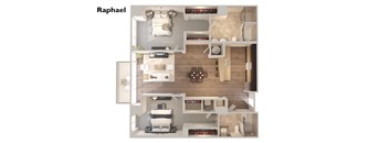 Raphael - 2 Bedrooms 2 Baths