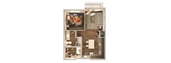 Lofts at San Marco East | Jacksonville FL | 1-1_666 Floor Plan