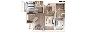 Warhol - 2 Bedrooms 2.5 Baths