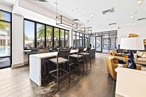 Resident Social Lounge Area at The Station at San Marco, Florida