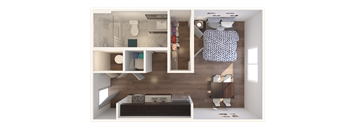 Lofts at Cathedral |Downtown Jacksonville FL | Studio_476 Floor Plan