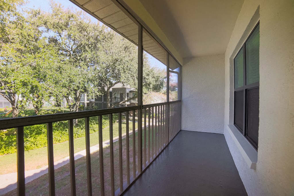 The Palms of Clearwater Apartments Private Screened Patio