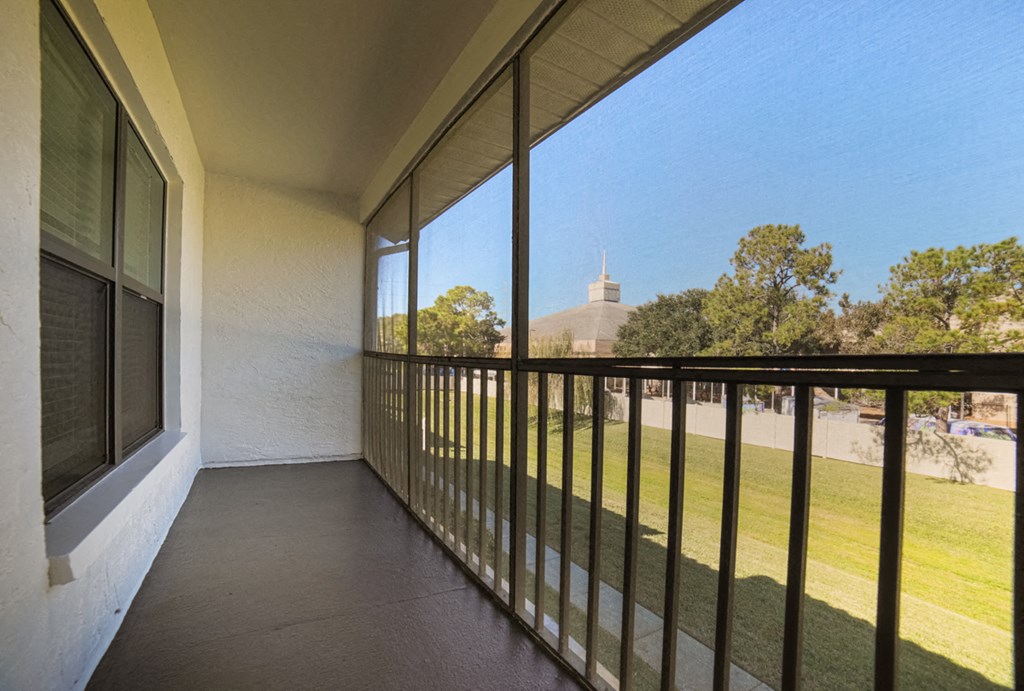 The Palms of Clearwater Apartments Private Screened Patio