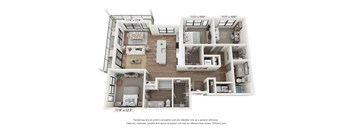 C1 Floorplan at The Residences at Enso, Jacksonville, Florida
