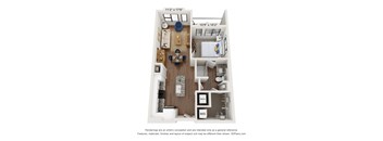 A1 Floor Plan at The Station at San Marco, Florida, 32207