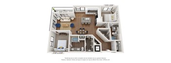 B4 Floor Plan at The Station at San Marco, Florida, 32207