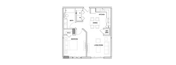 Ambar Station | 1 bed 1 bath 671 sq. ft.
