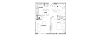 Ambar Station | 1 bed 1 bath 736 sq. ft.