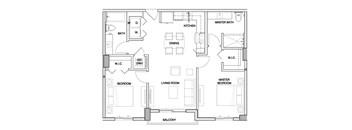Ambar Station | 2 bed 2 bath 937 sq. ft.