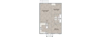Ambar Key | 2 Bed 2 Bath 1018 sq. ft. | Florida City, FL