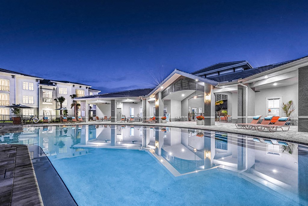 Coralina Apartments | Cape Coral, FL | Island-Style Lagoon Pool