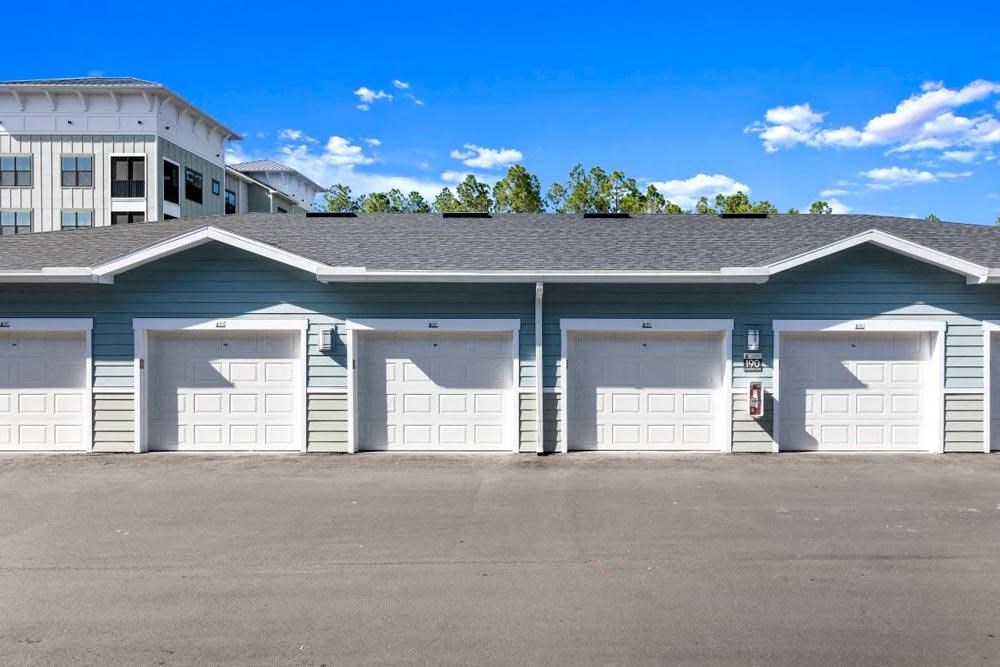 Detached parking garages are available at Longleaf Apartments in St. Johns, FL.